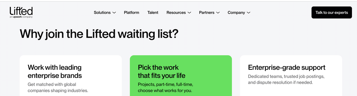 Upwork for Enterprise clients has changed. Go Lifted and how Linkedin influents Upwork now.